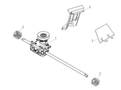 Transmission Diagram and Parts List for SC500K (12AVP2KL710)(2023) Cub Cadet Lawn Mower